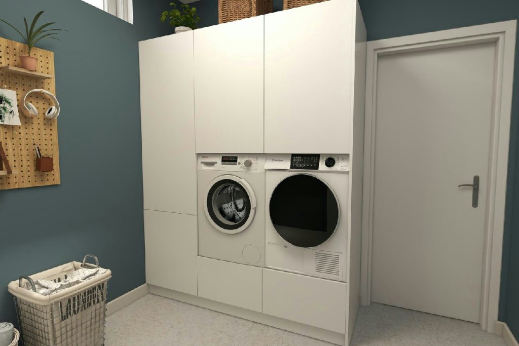 Come creare un mobile lavanderia resistente e funzionale senza acquistare, guida completa fai da te