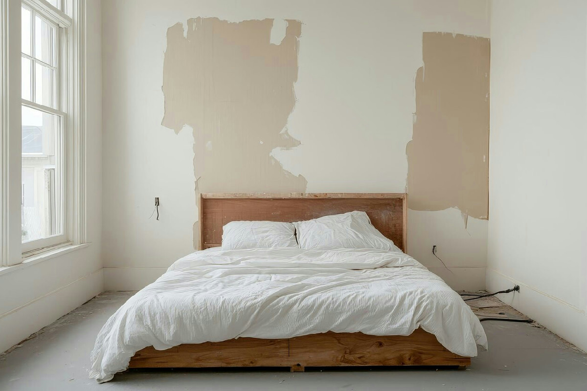 Perché evitare di posizionare il letto contro un muro umido per migliorare il riposo in casa